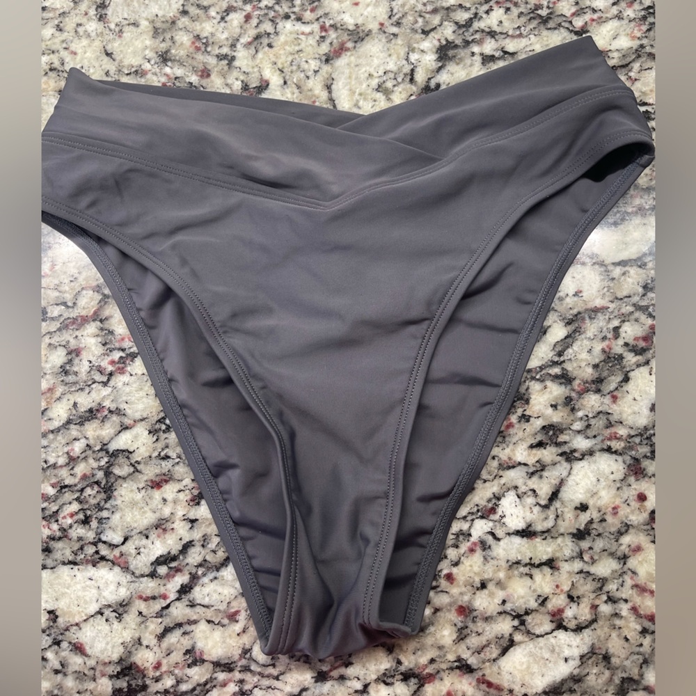 Cupshe Charcoal Women's Swim Bottom